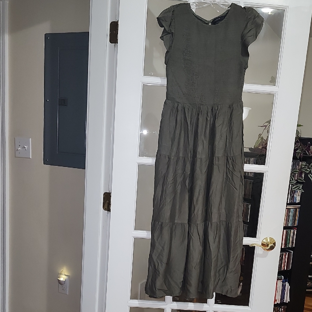 Chic Dark Green Maxi Dress